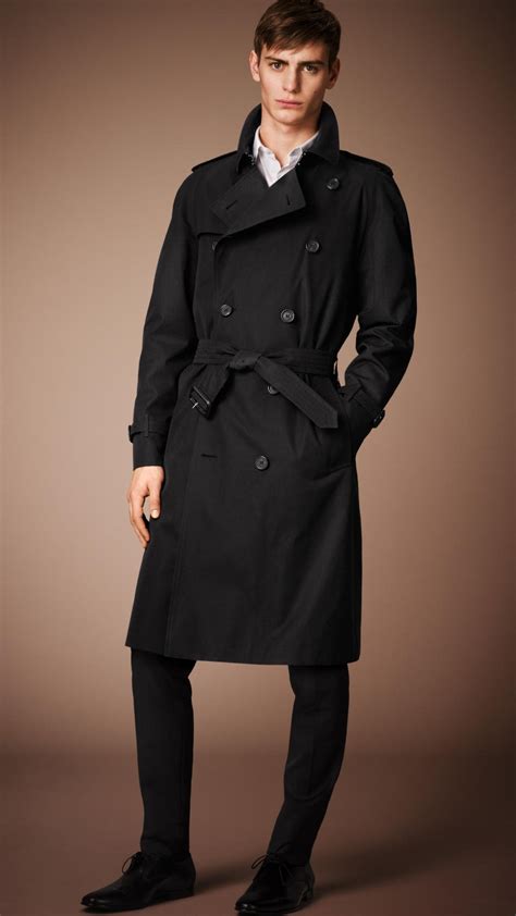 black burberry trench coat mens|burberry men's trench coat sale.